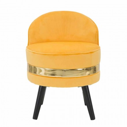 Mini Fauteuil Coloré de Design Moderne en Bois et Tissu - Koah Viadurini