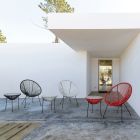 Fauteuil de design moderne pour l'extérieur en acier peint - Spumolizia Viadurini