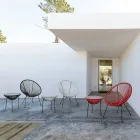 Fauteuil de design moderne pour l'extérieur en acier peint - Spumolizia Viadurini