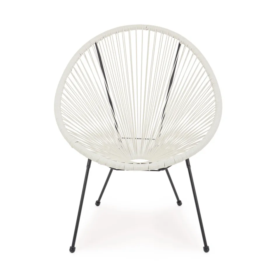 Fauteuil de design moderne pour l'extérieur en acier peint - Spumolizia Viadurini