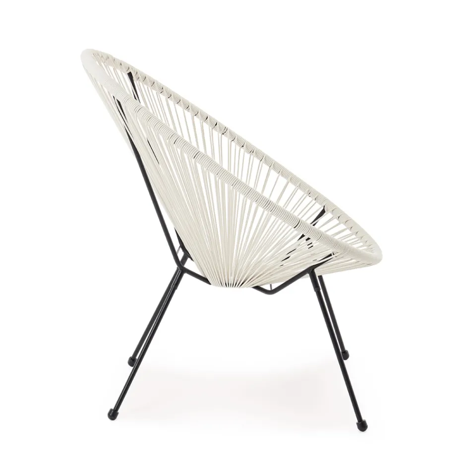 Fauteuil de design moderne pour l'extérieur en acier peint - Spumolizia Viadurini