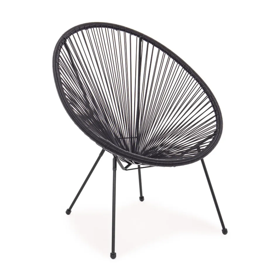 Fauteuil de design moderne pour l'extérieur en acier peint - Spumolizia Viadurini