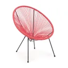 Fauteuil de design moderne pour l'extérieur en acier peint - Spumolizia Viadurini