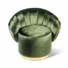 Fauteuil design moderne recouvert de tissu Belle Viadurini