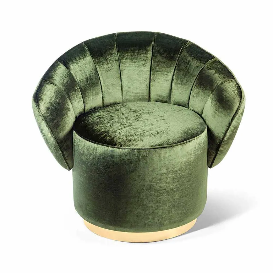 Fauteuil design moderne recouvert de tissu Belle Viadurini