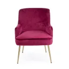 Fauteuil Moderne en Acier et Effet Velours Assise 3 Finitions - Mat Viadurini