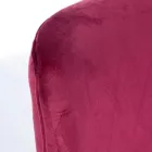 Fauteuil Moderne en Acier et Effet Velours Assise 3 Finitions - Mat Viadurini