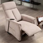 Fauteuil releveur motorisé Via Venezia avec deux moteurs Viadurini