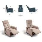 Fauteuil releveur motorisé Via Venezia avec deux moteurs Viadurini