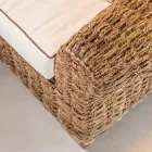 Fauteuil d'extérieur en Abaca avec coussins inclus - Lagertha Viadurini
