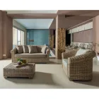 Fauteuil d'extérieur en Kubù avec coussins inclus - Isildur Viadurini