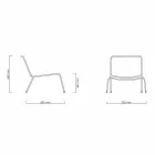 Fauteuil de jardin design moderne en corde Made in Italy - Madagascar3 Viadurini