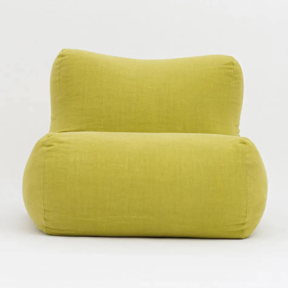 Fauteuil de jardin en tissu citron vert - Maestrale Viadurini