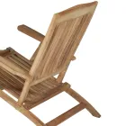 Fauteuil de jardin inclinable en bois de teck - Jade Viadurini