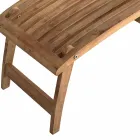 Fauteuil de jardin inclinable en bois de teck - Jade Viadurini