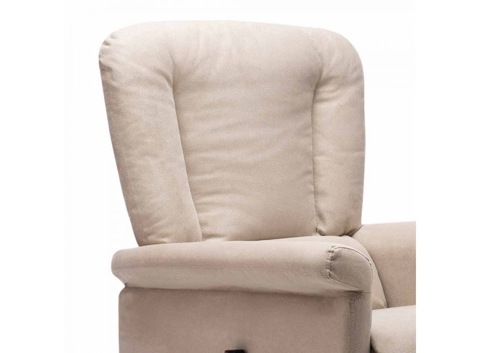 Fauteuil inclinable Lift Relax avec 2 moteurs avec roues Made in Italy - Isabelle Viadurini