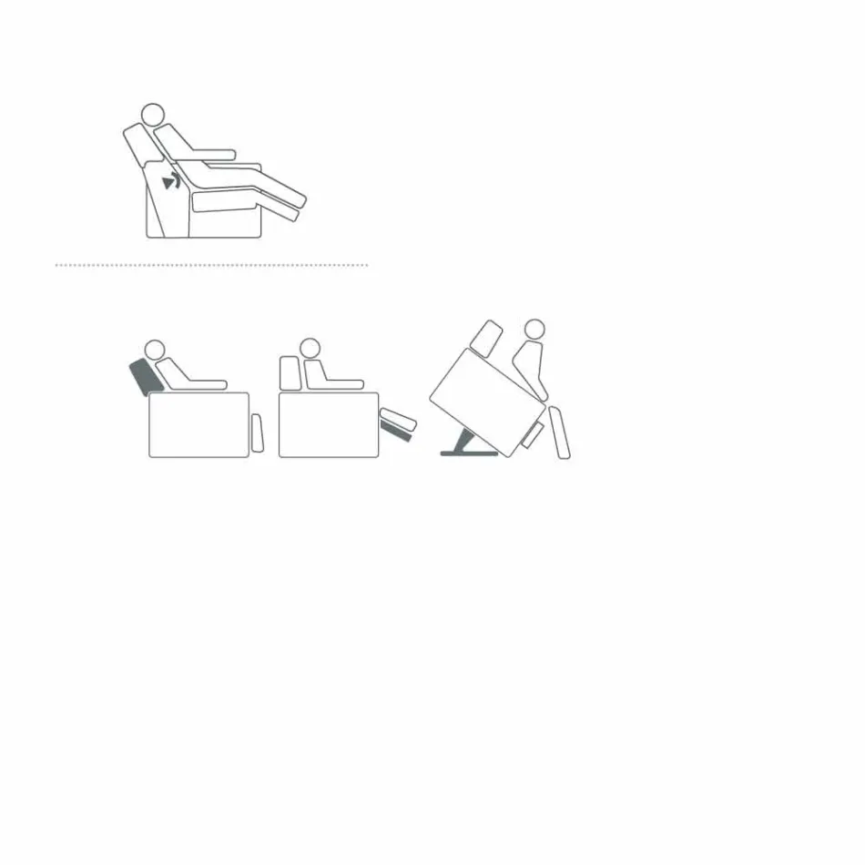 Fauteuil relax alzapersona 2 moteurs de conception Rosa, made in Italy Viadurini