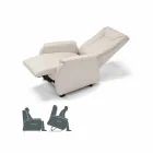 Fauteuil relax alzapersona 2 moteurs de conception Rosa, made in Italy Viadurini