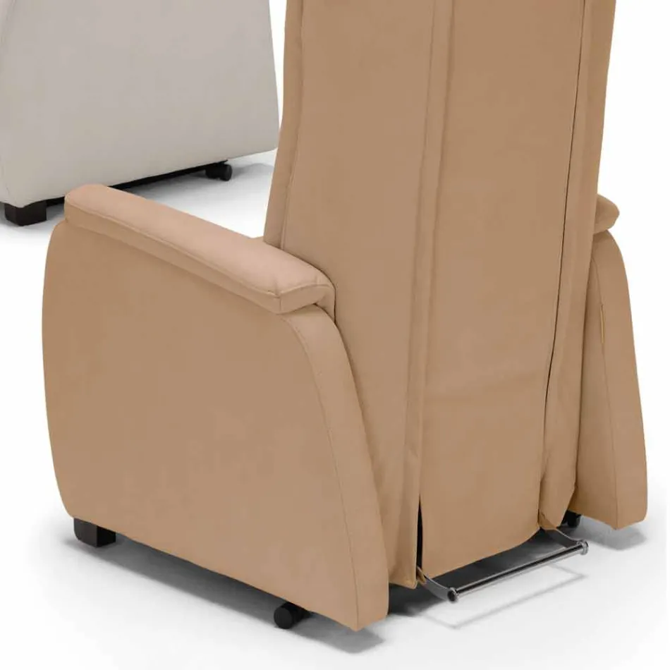 Fauteuil relax alzapersona 2 moteurs de conception Rosa, made in Italy Viadurini