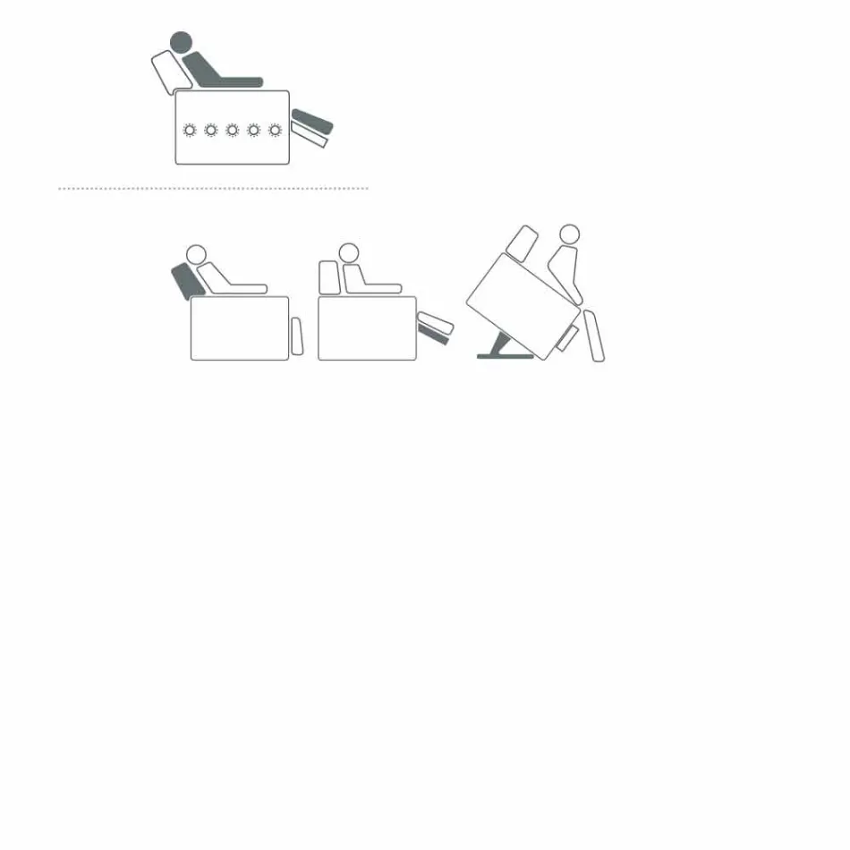 Fauteuil relax alzapersona 2 moteurs de conception Rosa, made in Italy Viadurini