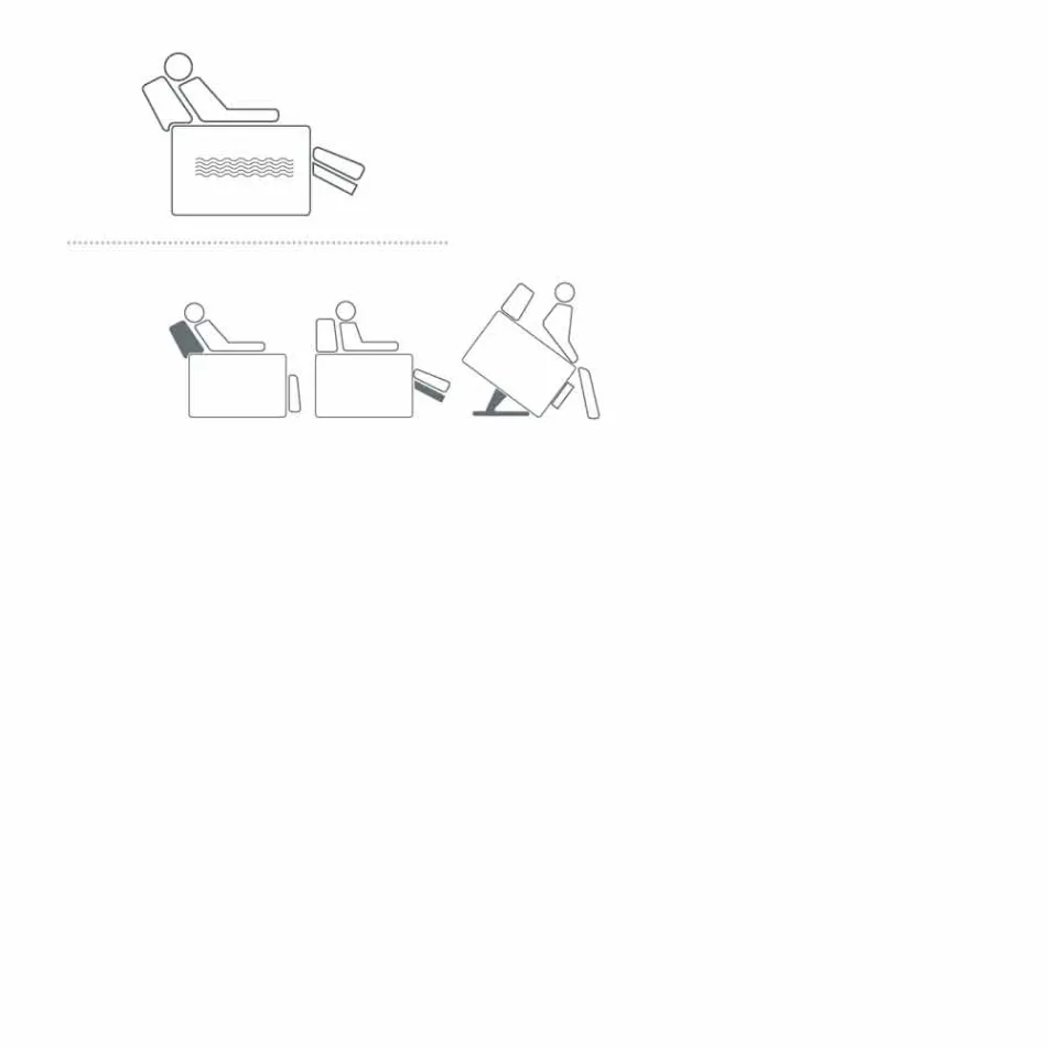 Fauteuil relax alzapersona 2 moteurs de conception Rosa, made in Italy Viadurini