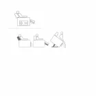 Fauteuil relax alzapersona 2 moteurs de conception Rosa, made in Italy Viadurini