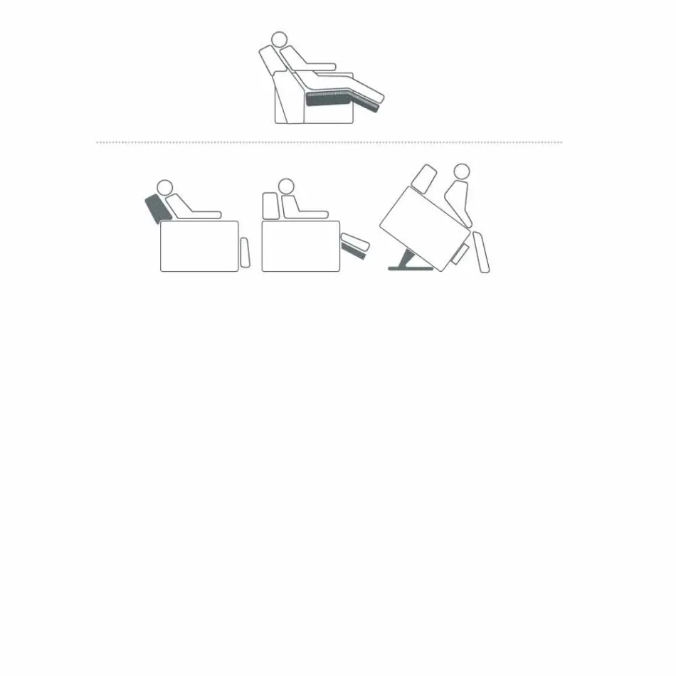 Fauteuil relax alzapersona 2 moteurs de conception Rosa, made in Italy Viadurini