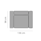 Fauteuil de jardin relaxant en aluminium et tissu, design en 3 finitions - Filomena Viadurini