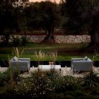 Fauteuil de jardin Relax en aluminium et tissu, design en 3 finitions - Filomena Viadurini