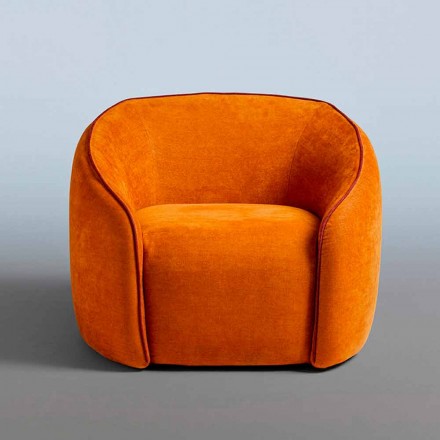 Fauteuil Relax Design Moderne Fabriqué en Italie en Tissu Coloré - Baloo Viadurini