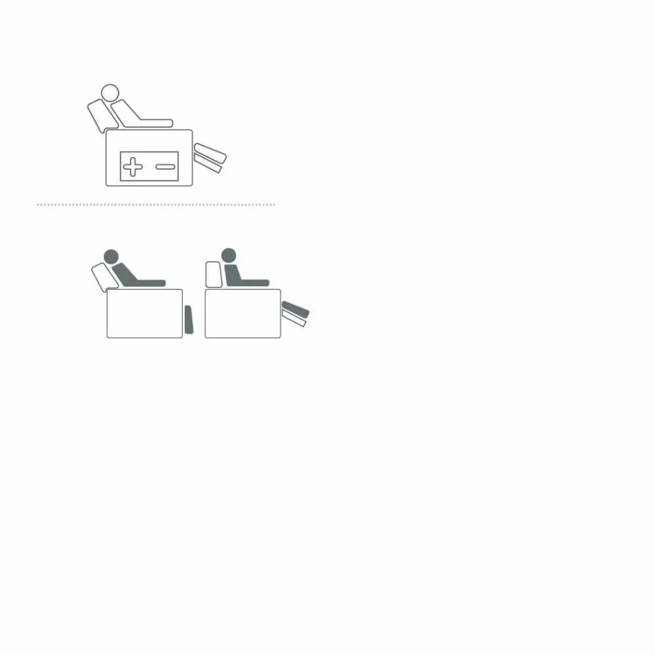 Fauteuil pivotant motorisé de détente dans le tissu / cuir / simili cuir Gemma Viadurini