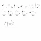 Fauteuil orthopédique se détendre 4 moteurs fabriqués en Italie Giglio, design moderne Viadurini