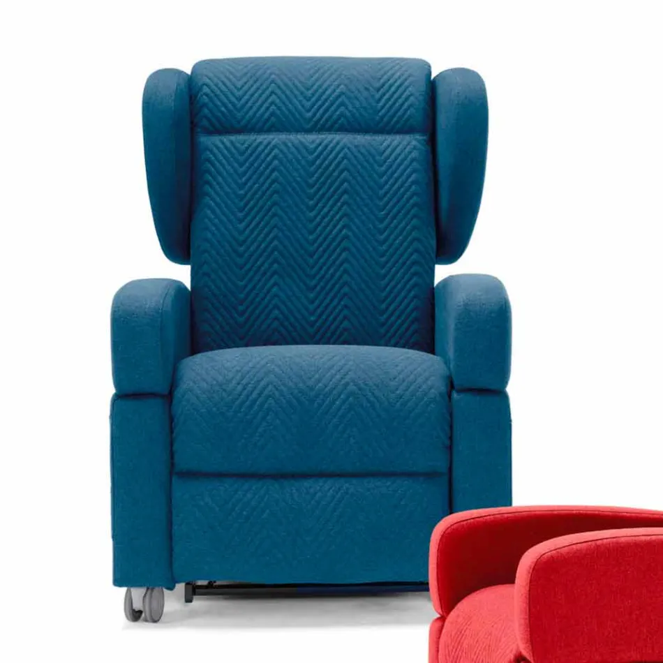 Fauteuil orthopédique se détendre 4 moteurs fabriqués en Italie Giglio, design moderne Viadurini