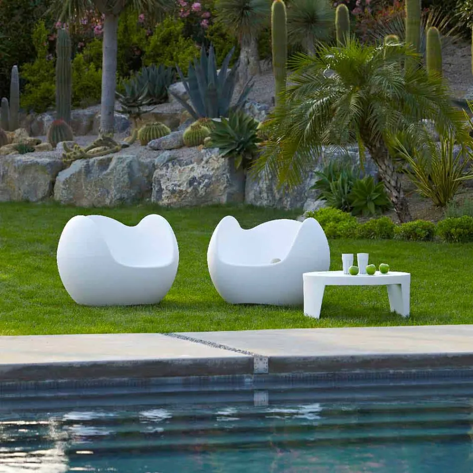 Fauteuil à bascule de forme ronde Slide Blos design coloré fabriqué en Italie Viadurini