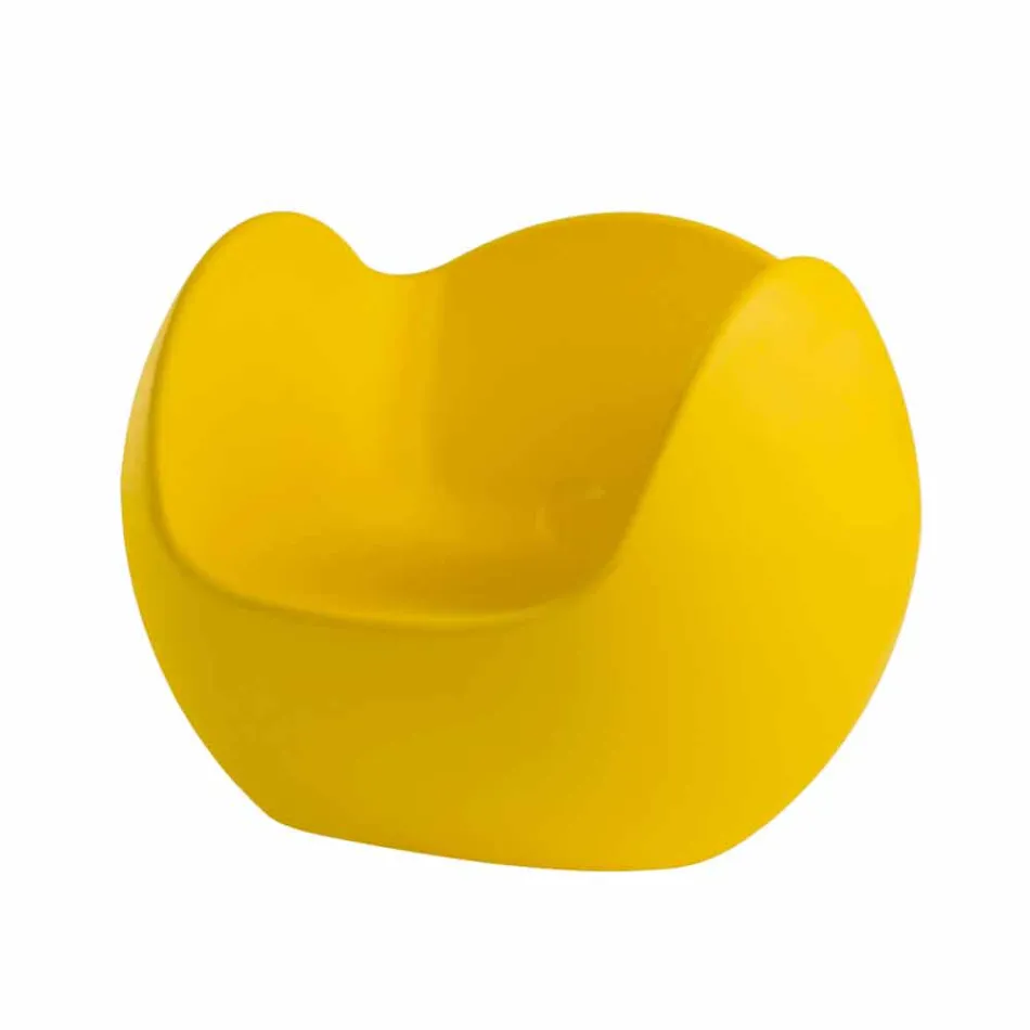Fauteuil à bascule de forme ronde Slide Blos design coloré fabriqué en Italie Viadurini