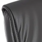 Chaise de Bureau Luge Acier et Eco-cuir avec Accoudoirs 2 Pcs - Monaldo Viadurini