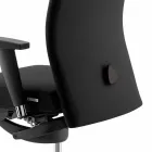 Fauteuil de bureau design ergonomique pivotant avec accoudoirs et appui-tête - Romolo Viadurini