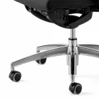 Fauteuil de bureau design ergonomique pivotant avec accoudoirs et appui-tête - Romolo Viadurini