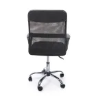 Chaise de Bureau Pivotante Acier et Polyester Mesh avec Accoudoirs - Amuni Viadurini