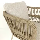 Fauteuil d'extérieur Cliff Talenti en corde et tissu par Palomba Viadurini