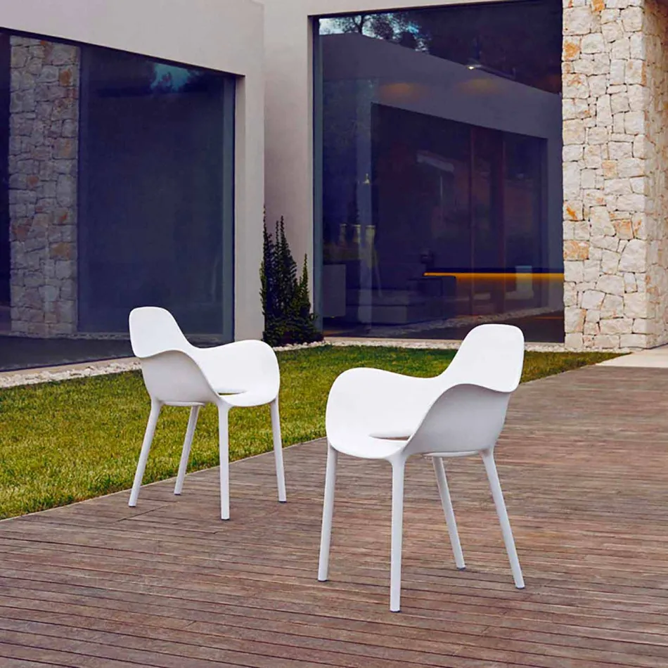 Fauteuil d'extérieur Sabinas Vondom, polypropylène et fibre de verre Viadurini