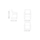 Fauteuil de jardin en tissage de fibres synthétiques Made in Italy - Tillie Viadurini