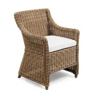 Fauteuil de jardin en tissage de fibres synthétiques Made in Italy - Tillie Viadurini