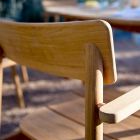 Fauteuil de jardin en bois de teck Made in Italy - Liberato Viadurini