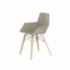 Fauteuil de salon design en polypropylène et bois - Faz Wood - Vondom Viadurini