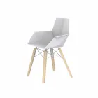 Fauteuil de salon design en polypropylène et bois - Faz Wood - Vondom Viadurini