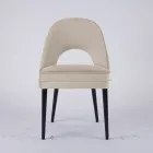 Fauteuil de salon en différents tissus avec coque en bois - Edgar Viadurini