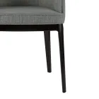 Fauteuil de salon en différents tissus et bois massif Made in Italy - Evy Viadurini