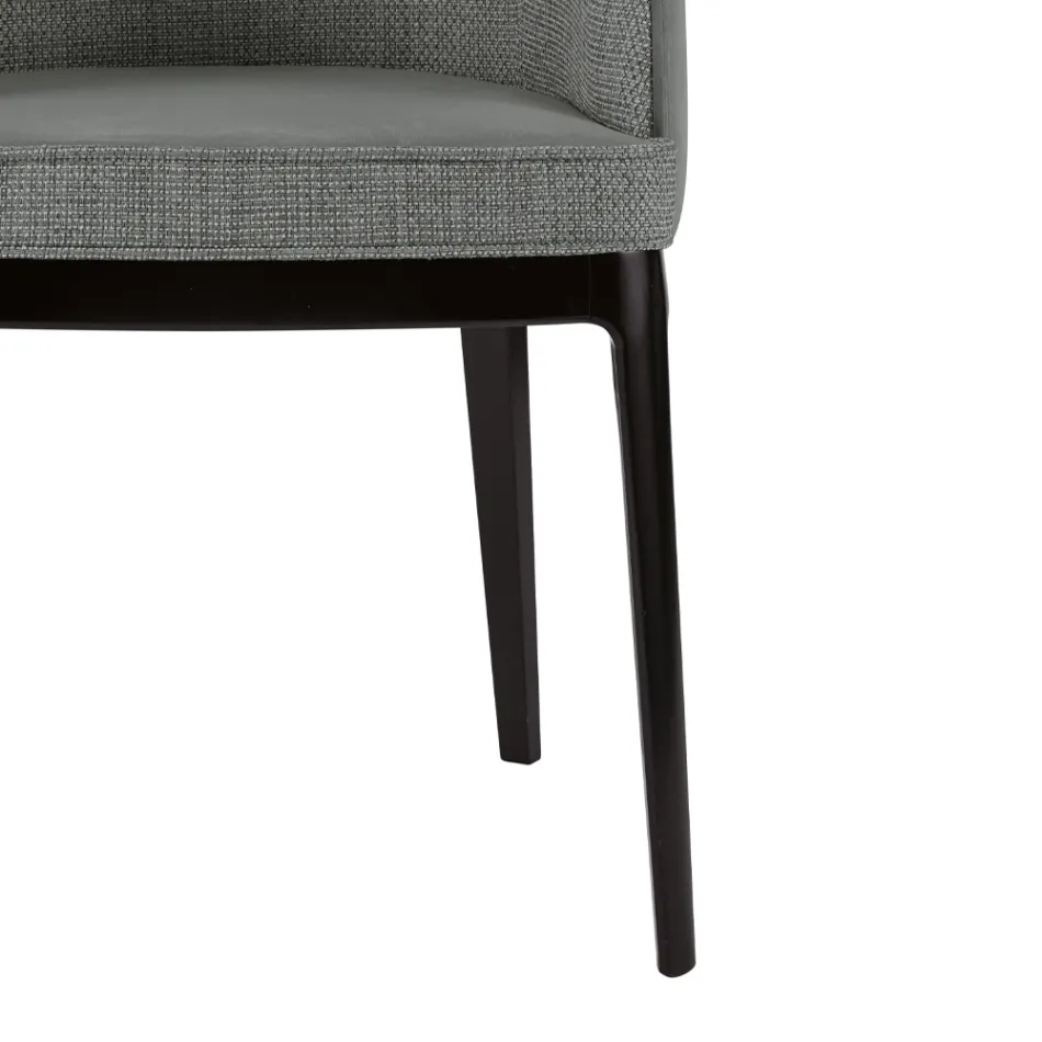 Fauteuil de salon en différents tissus et bois massif Made in Italy - Evy Viadurini