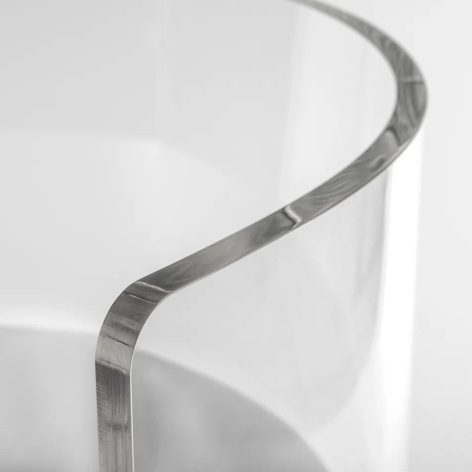 Fauteuil élégant en plexiglas transparent fabriqué en Italie - Rachele Viadurini
